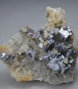 skeletal Galena, Quartz, Chalcopyrite, Pyrite