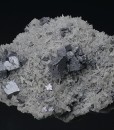 Galena on Quartz, Sphalerite