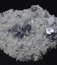 Galena on Quartz, Sphalerite