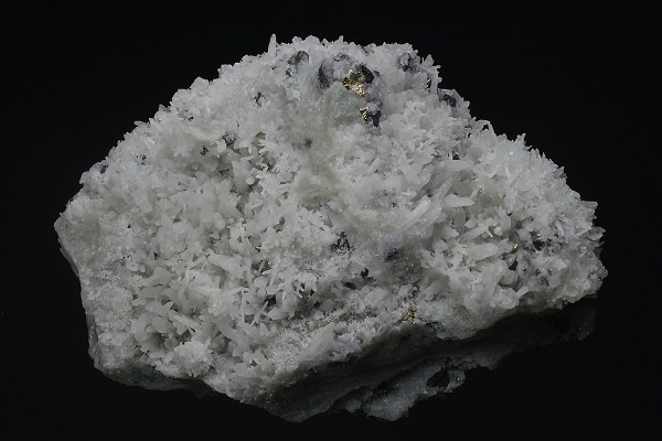 Galena on Quartz, Sphalerite