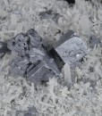 Galena on Quartz, Sphalerite