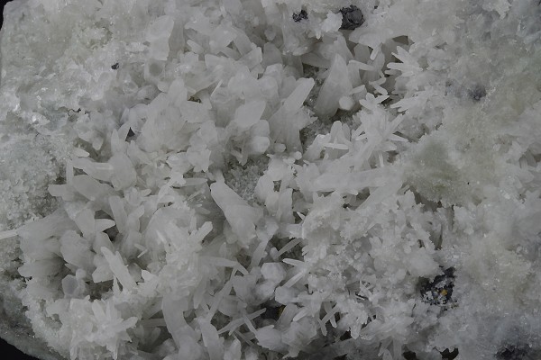 Galena on Quartz, Sphalerite