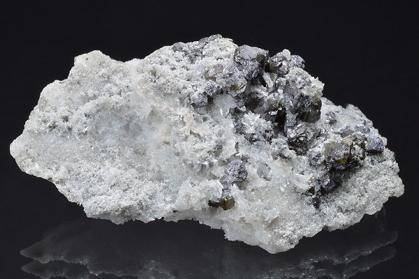 Cleiophane on Quartz, Galena