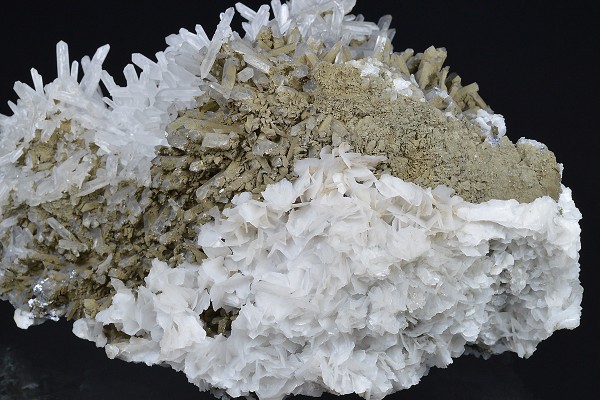 Quartz, Galena, Calcite, Pyrite, Siderite