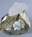 Calcite on Chalcopyrite