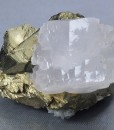 Calcite on Chalcopyrite