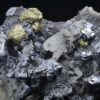 Skeletal Galena on Quartz, Chalcopyrite, Sphalerite