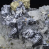 Skeletal Galena on Quartz, Chalcopyrite, Sphalerite