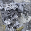 Skeletal Galena on Quartz, Chalcopyrite, Sphalerite