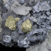 Skeletal Galena on Quartz, Chalcopyrite, Sphalerite