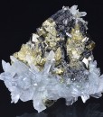 Quartz, Pyrite, Sphalerite, Chalcopyrite
