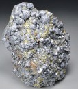 Galena and Quartz on Chalcopyrite