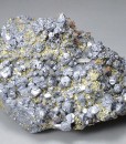 Galena and Quartz on Chalcopyrite